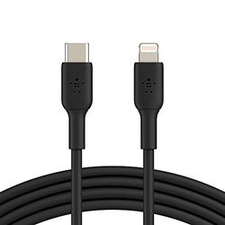 Belkin USB-C/Lightning-kabel (iPhone-snellaadkabel voor iPhone 14 en ouder) Boost Charge MFi-gecertificeerde USB-C-kabel voor iPhone (zwart, 2 m)