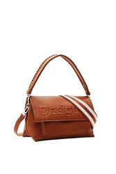 Desigual Dames Half Logo 24 VEN Accessories PU Across Body Bag, Brown, bruin