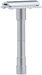 Dovo Travel Razors 46C Demountable, Chromeplated, 1 Sample Blade In Leather Case, Straight Cut 300 ml