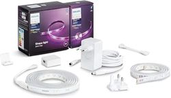 Philips Hue Pack Tira LED Inteligente 3M (2M + Extensión 1M), Luz Blanca y de colores (16M colores), con Bluetooth, Compatible con Alexa y Google Home