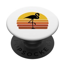 Flamant rose vintage PopSockets PopGrip Interchangeable