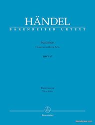 BARENREITER HANDEL - SOLOMON HWV 67 - VOCAL SCORE Classical sheets Choral and vocal ensembles