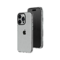 RHINOSHIELD Kristalhelder hoesje compatibel met [iPhone 15 Pro Max] | Geavanceerde vergelingsbestendigheid, hoge transparantie, beschermende en aanpasbare transparante telefoonhoes - zwarte cameraring