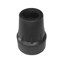 cyclingcolors 1x Embout de Canne Marche béquille bâton déambulateur Tube Rond 22mm antidérapant renforcé avec Insert Renfort métallique randonnée Caoutchouc, Noir