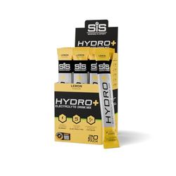 Science in Sport Hydro+ Electrolytes Powder Sachets with 5 Essential Electrolytes and Added Vitamins C, B6, and B12 for Hydration Drink | Lemon, Pack of 20 Sachets