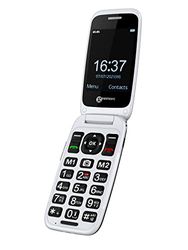 Geemarc CL8700-4G Amplified Clamshell Mobile Phone with Large Keys, SOS Function and One-touch Memory Buttons - Bluetooth and Hearing Aid Compatible - For Hearing Impaired - Unlocked - UK Version