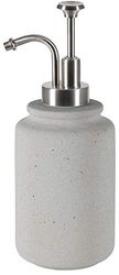 Spirella Cement Ceramic Soap Dispener, Stone, 8 x 8 x 21 cm