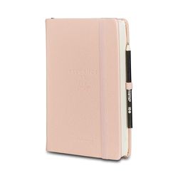 Mitama Elegance Daily Diary in Pink Faux Leather 12 Months - January to December 2025-366 Pages + 66 Extra Contents Pages - 15 x 21 cm Hardcover
