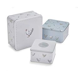 Cook Smart England Set of 3 Cake Storage Tins | British Designed Nesting Cake Tins for Cakes & Biscuits (Farmers Kitchen)