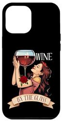 Carcasa para iPhone 14 Plus Estilo Vintage Amante Del Vino Retro Mujer Sosteniendo Copa De Vino