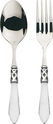 BUGATTI ALC1T-N4211/12 Aladdin Lot de 2 Pièces Service de Table Acier/ABS Transparent 30,5 x 14 x 3 cm