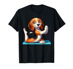 Lindo perro Beagle Yoga Gimnasia Camiseta