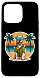Dogo Argentino Dog Owner Summer Vibes Vacation Holiday Beach Case for iPhone 15 Pro Max