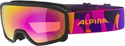 ALPINA Unisex - Niños, SCARABEO JR. Q-LITE Gafas de esquí, black-pink matt, One Size