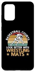 Carcasa para Galaxy S20+ Las canchas de baloncesto se ven mejor con Wrestling Mats Wrestler