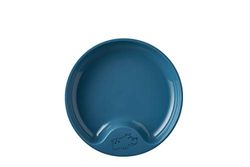Mepal - Assiette d'auto-alimentation pour bébé Mio - Assiette d'apprentissage pour enfants - Assiette sans BPA pour tout-petit - Vaisselle pour enfants – Deep blue
