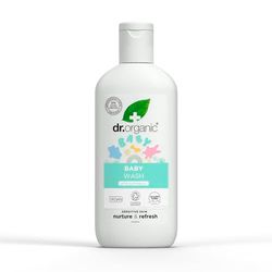 Dr Organic Calendula Baby Wash, Fragrance Free, Gentle Cleansing, Sensitive Skin, Natural, Vegan, Cruelty-Free, Paraben & SLS-Free, Organic, 250ml