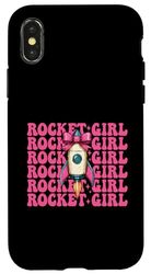 Rocket Girl Aerospace Engineer Engineering Aeronautical Case for iPhone X/XS