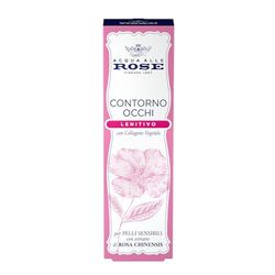 Acqua alle Rose, Contorno Occhi Antirughe Lenitivo, Crema Occhi Antirughe, Antiborse e Antiocchiaie - Con Collagene Vegetale di Rosa Chinensis, Ideale per Pelli Sensibili o Secche - 15 ml