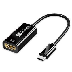Skintek SK-04-TCH adapter USB C type C naar HDMI, 4K 1080p 60Hz, stekker op bus voor het aansluiten van PC/notebook/MAC met USB-C-uitgang op monitor, projector met HDMI-ingang, 15 cm kabel.