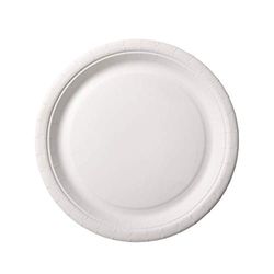 Duni 192948 - Bio kartonnen borden, ongelamineerd, diameter ca. 18 cm, 25 stuks, ecoecho, partyservies, wegwerpborden