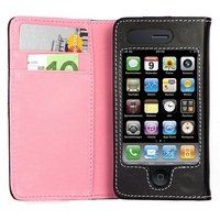 Logotrans Wallet Series Leather Case voor Apple iPhone 3G/3GS roze