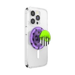 PopSockets Beetlejuice - Impugnatura magnetica per telefono MagSafe, supporto magnetico sicuro, cavalletto a mani libere, compatibile con ricarica wireless, Beetlejuice Drip