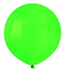 Pack 25 balloons in natural latex Premium Quality G150 (Ø 48cm / 19"), green