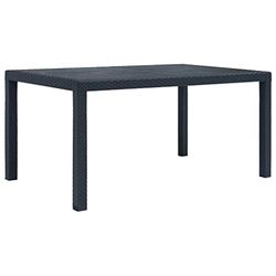 SATURNIA Table de Jardin Prince, Anthracite