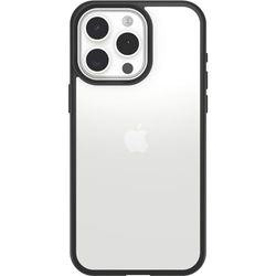 OtterBox iPhone 15 Pro MAX (alleen) Prefix Series Case - ZWART CRYSTAL, ultradun, zakvriendelijk, verhoogde randen beschermen camera en scherm, compatibel met draadloos opladen