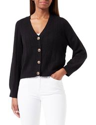 Bestseller A/S VMMAXIN LS Vest met V-hals, zwart/detail: melange, L