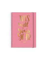 Miquelrius 34013 Agenda 2020 dag (155 x 213 mm), bureau, bureau, roze