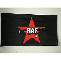 AZ FLAG Bandera de la FRACCIÓN del EJÉRCITO Rojo 90x60cm para Palo - Bandera Banda Baader-MEINHOF RAF 60 x 90 cm, Multicolor