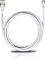 Oehlbach i-Connect UM-B/U 200 mobil USB-kabel, USB Micro-B till USB-A – 2 m – vit
