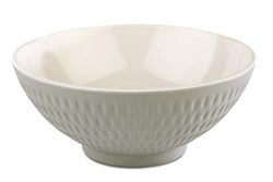 APS "Asia Plus"-skål av nästan okrossbar melamin, mångsidig stapelbar plastskål, salladsskål, grå/gräddgrön, Ø 16 cm, 0,6 liter.