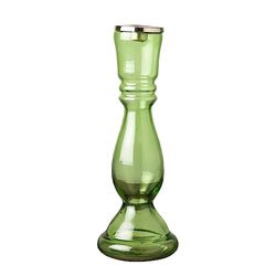CHEHOMA - 51822340 - Tea Light Holder Made of Green Glass - Candle Holder - 40 x 37 x 28 cm