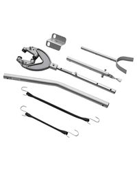 VEVOR Verstelbare achterspiegelbeschermer Transom Saver (685-1580 mm) met robuuste kop, corrosiebestendige achterspiegelbeschermer, buitenboordmotoren onder 150 pk, voor aanhanger, boot,