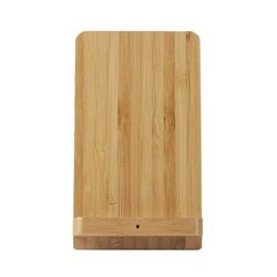 BE MIX, HT0031, Supporto Caricabatterie a Induzione in Legno 15W, Ricarica rapida, design naturale ed essenziale, Compatibile con tutti i telefoni, Pratico e portatile, Ideale per viaggiare