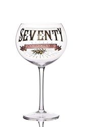 Boxer Gifts GWG370 Age ‘Seventy – Smooth and Sophisticated’ Prohibition Style Gin Bloom Glass | Glassware Perfect for a 70th Birthday | Packaged in a Vintage Gift Box