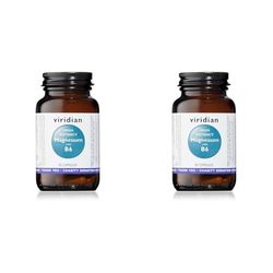 Viridian High Potency Magnesium with B6 | Magnesio de Alta Potencia con Vitamina B6, Suplemento Vegano - 30 Cápsulas (Paquete de 2)