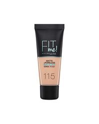 Maybelline Fit Me Mate Y Afinaporos Tono 115 Ivory Base De Maquillaje Calca A Tu Tono Y Textura Pieles Claras - 30Ml