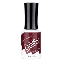 Katai Gelfix: Esmalte Semipermanente en Gel UV LED Borgoña (12 ml) - para Uñas Deslumbrantes. Fácil aplicación, Brillo Duradero. Efecto Manicura Profesional hasta por 21 días.