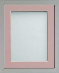 Frame Company Radcliffe Grey 9x7 with Pink BB and Gold Mount for 7x5