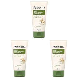 Aveeno Daily Moisturising Hand Cream, With Nourishing Oat, Suitable For Sensitive Skin, 24-Hour Moisturisation, Helps Protects Hands from Skin Dryness, Unscented Non-Greasy and Fast Absorbing Formula, 75ml