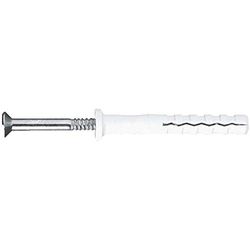Index 184 LSTCCC05025 - Index LSTCCC05025-Bolsa Autoservicio clavable de poliamida 6.6, premontado tornillo rosca-arpón, Taco con cabeza cilíndrica (5 x 25 Ø5, 10 uds.)