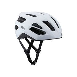 BBB Cycling Kite 2.0 Fietshelm | Volwassen fietshelm voor dames en heren | MTB-helm met afneembaar vizier en lichtbeugel | mat wit | BHE-29B