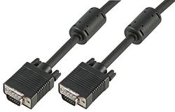 Pro Signal PSG90710 SVGA HD15 - Cavo monitor maschio a maschio, tutti i pin collegati, 1 m, nero
