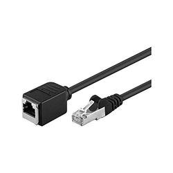 Goobay 91883 CAT 5e Rallonge F/UTP, Noir, 3m Longueur