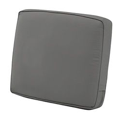 Classic Accessories - Cuscino posteriore Montlake in schiuma e fodera antiscivolo, Light Charcoal, 25" wide x 22" high x 4" thick