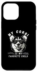 Custodia per iPhone 14 Plus My Corgi Is My Favorite Child Divertente Mamma Papà Cane Famiglia